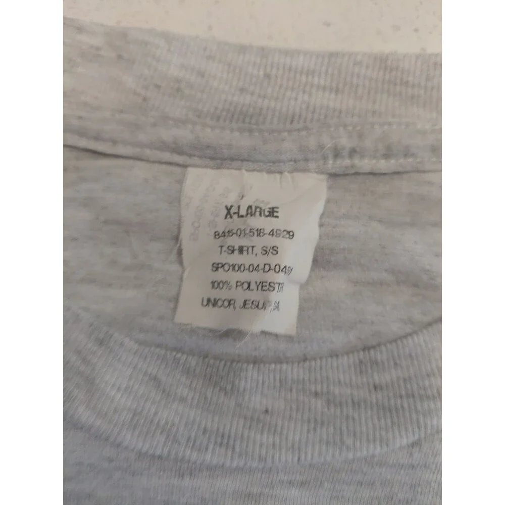 U.S. Air Force Reflective Logo Men's XL T-shirt Light Gray EUC